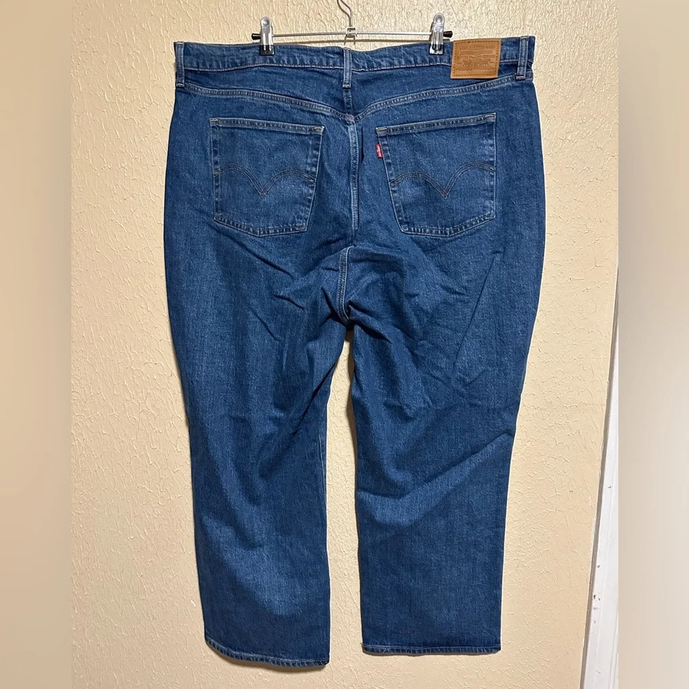 LEVI’S Ribcage‎ Straight Jeans Size 20W Button Fly Plus Size Denim